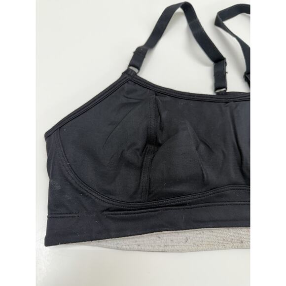Champion Womens Sports Bra Size 36B Black Racerback Pullover Padded Wireless - Picture 2 of 9